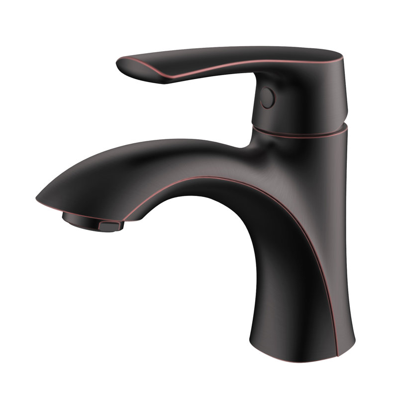Single-Lever Bathroom Faucet with Drain Assembly, Oil Rubbed Bronze