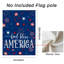 «Firework Star God Bless America», art décoratif pour le drapeau de la fête de l'Independence, 12 po x 18 po