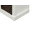 Banc de rangement rustique avec 3 paniers en rotin classiques amovibles, banc d'entrée avec coussin amovible-566275157