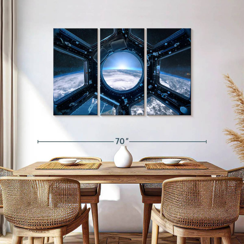 Oberle Earth From Space Station, 36" H x 57" W