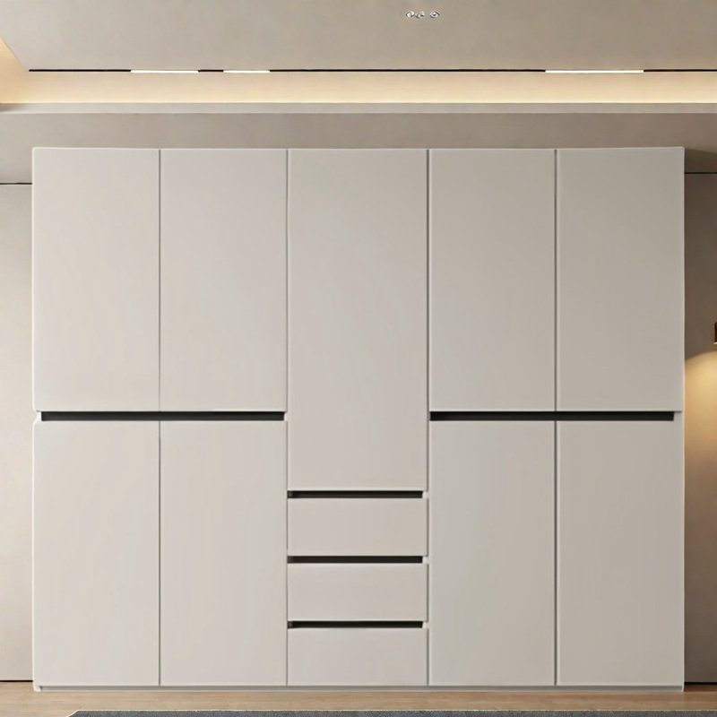 Garde-robe moderne et segmentée, H 94,49 po x l 70,87 po x P 23,62 po