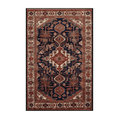 Machine Washable Persian Brown Area Rug