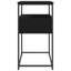 Console avec tiroir chêne noir vidaXL 29,53 po x 15,75 po x 29,53 po-725315680