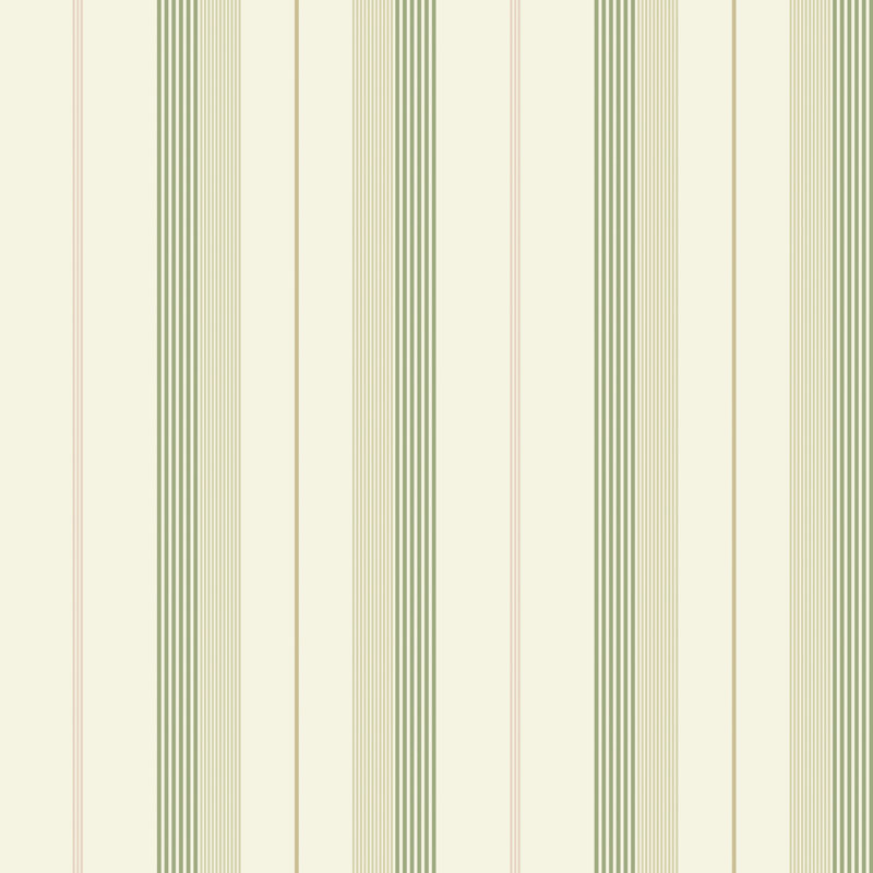 Papier peint à rayures vert Herrgârd, Vert clair