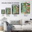 Tennis Game Houses and Trees Painting Wall Art Print