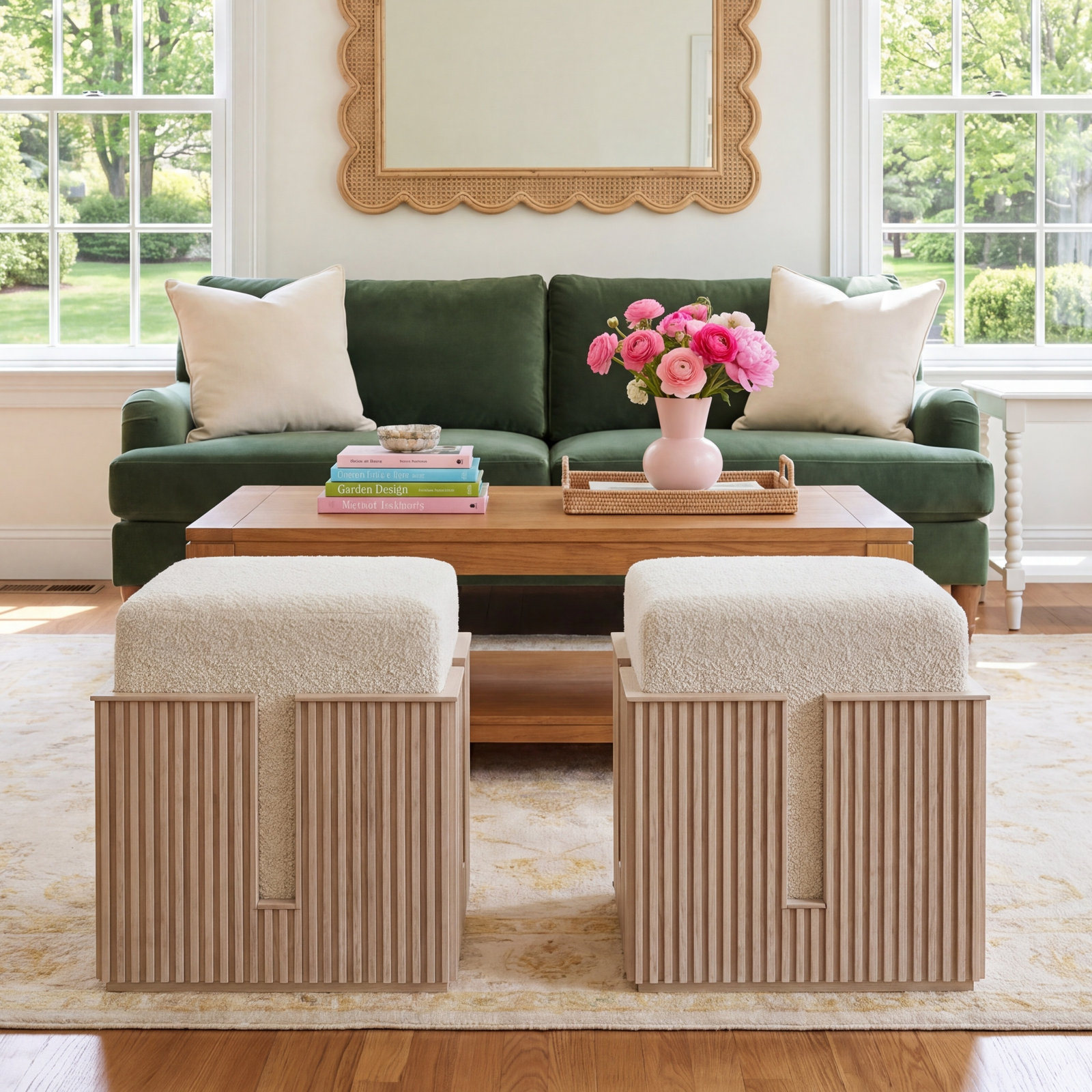 Greta Bunching Stool, White Oak
