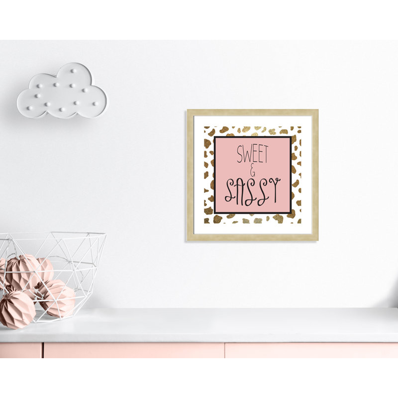 Sassy 2, Encadré plat champagne, H 24,5 po x l 24,5 po x P 0,63 po