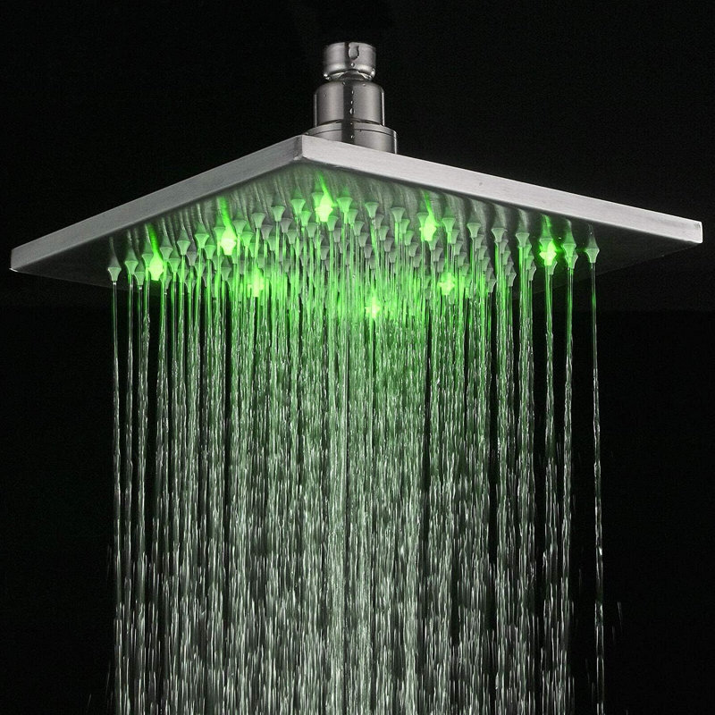 Wellman Rain Adjustable Shower Head, Brushed Nickel