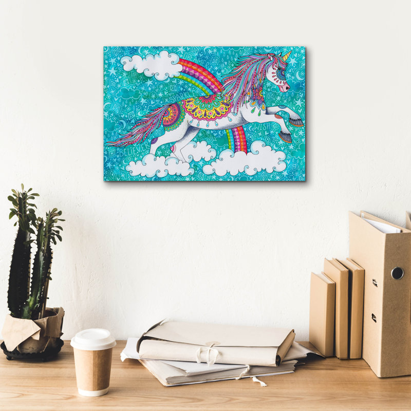 «Cloud Jumper» par Hello Angel, art mural sur toile, H 12 po x l 18 po x P 0,75 po