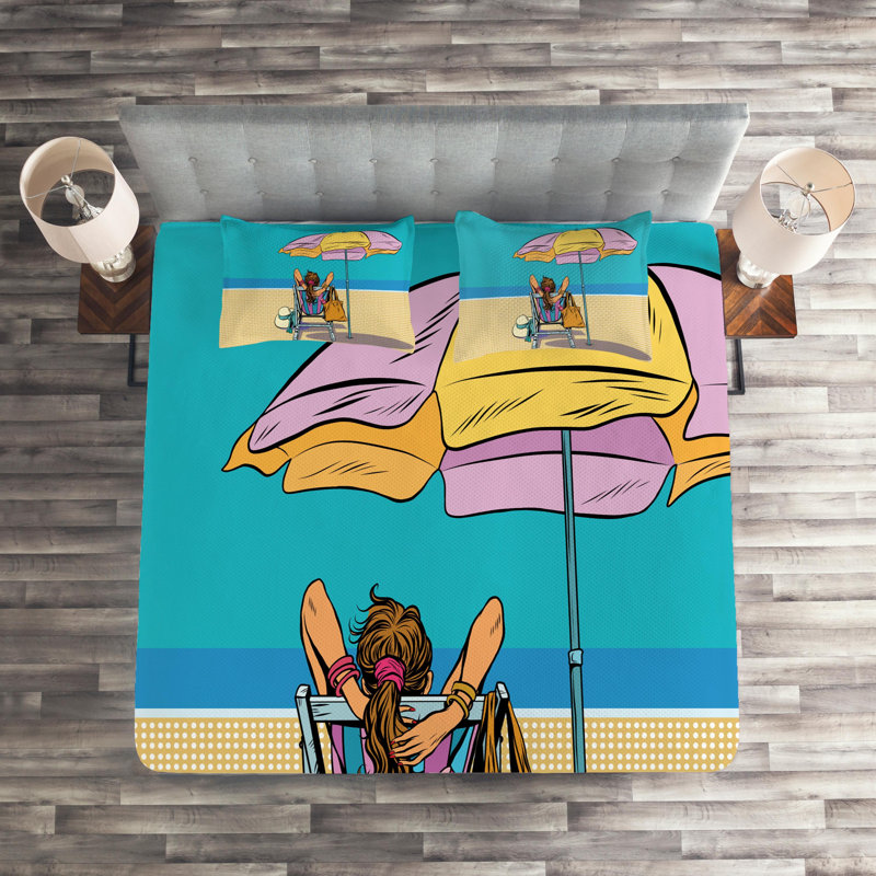Coastal Polyester Coverlet