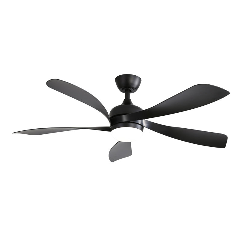 Ventilateur de plafond moderne de 52 pouces avec 3 moteurs à courant continu réversible à télécommande et 5 pales en ABS à intensité variable