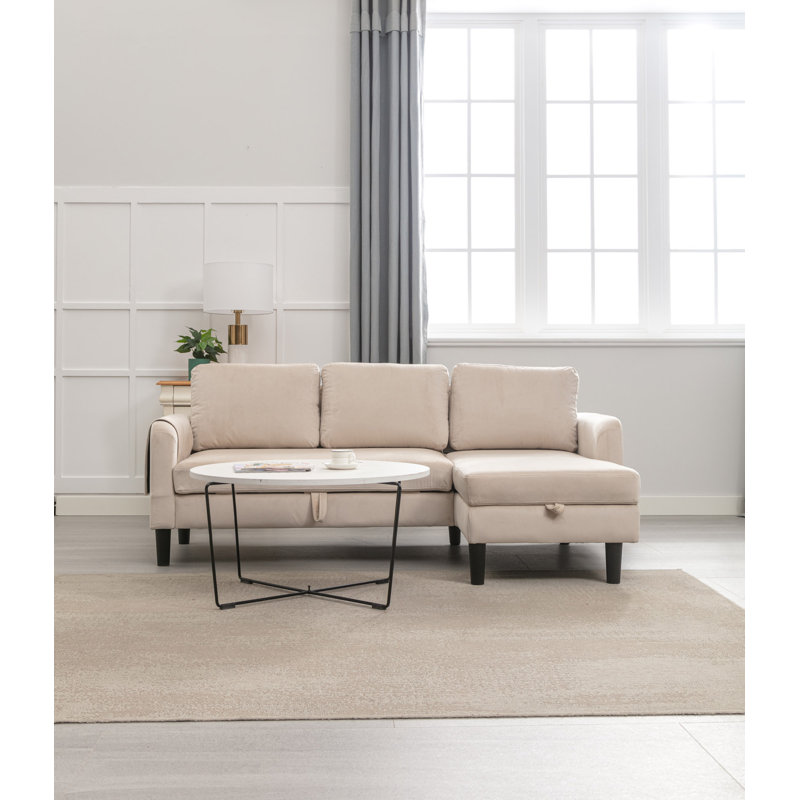 Canapé modulaire réversible, Polyester beige