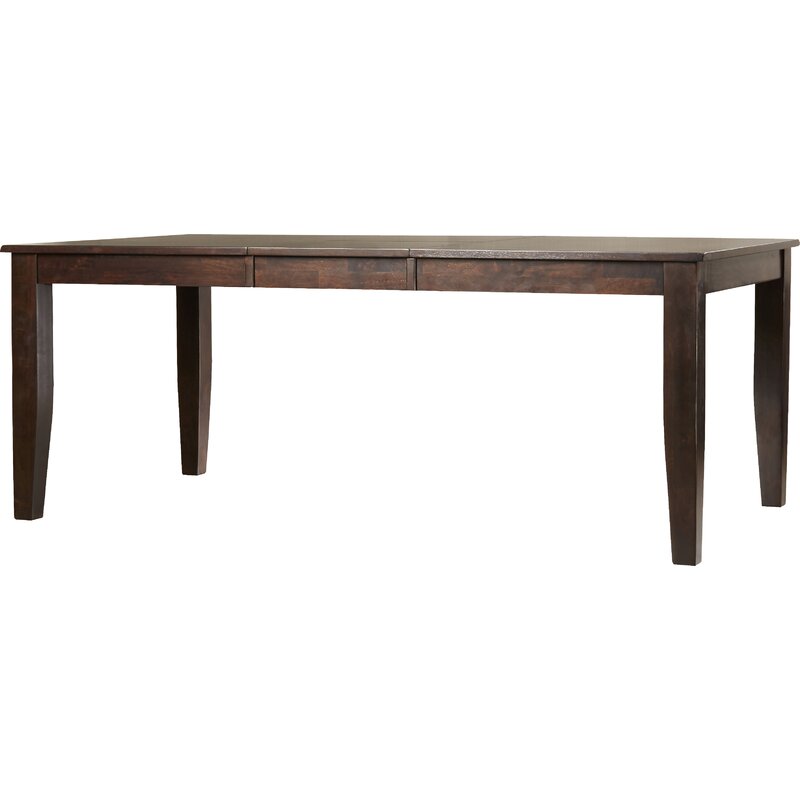 Lark Manor Coomer Extendable Solid Wood Base Dining Table & Reviews ...