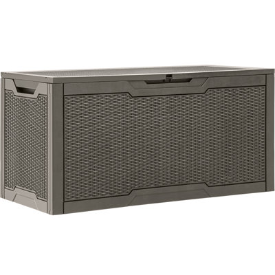 Boîte de rangement d'extérieur verrouillable 100 gallons Balconera