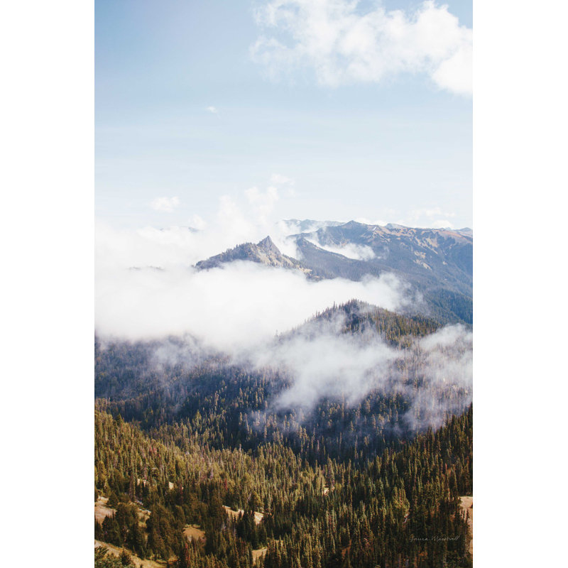 Hurricane Ridge I, H 30 po x l 20 po, Oui, Cadre simple blanc