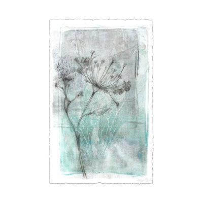 Nouveau Floral Design II - Wrapped Canvas Print