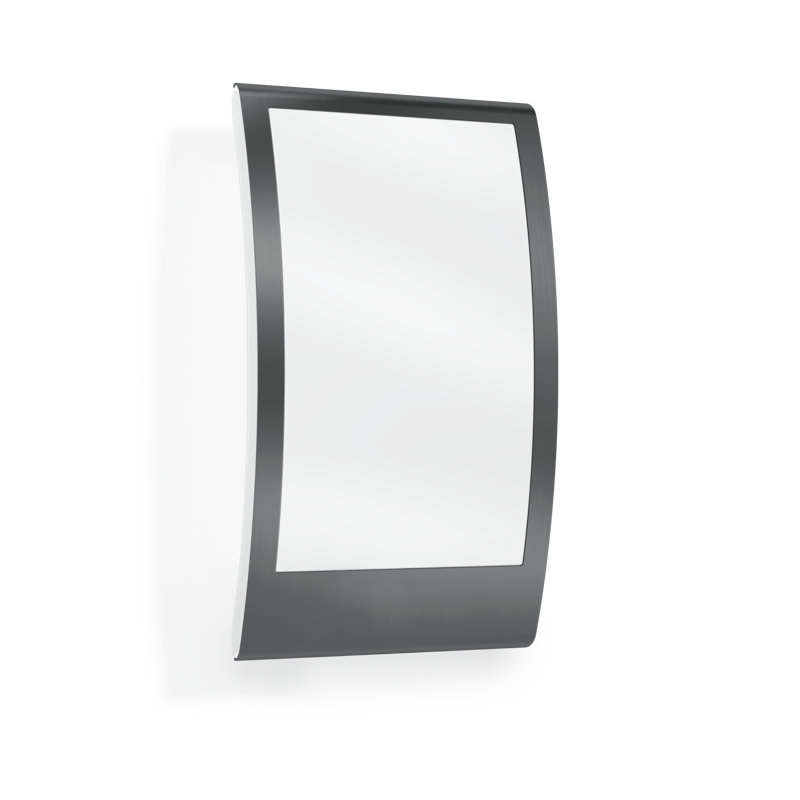 Modern Outdoor Wall Light L 22 N Anthracite with Dusk to Dawn Sensor E27 Flush Mount