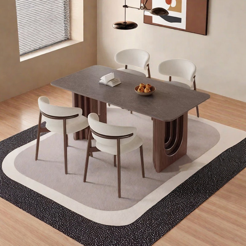 Nouvelle table de salle à manger en bois massif de style chinois, H 29,52 po x L 55,11 po x l 31,49 po