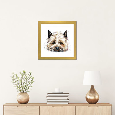 Impression Cairn terrier dans votre visage par Edwatercolours