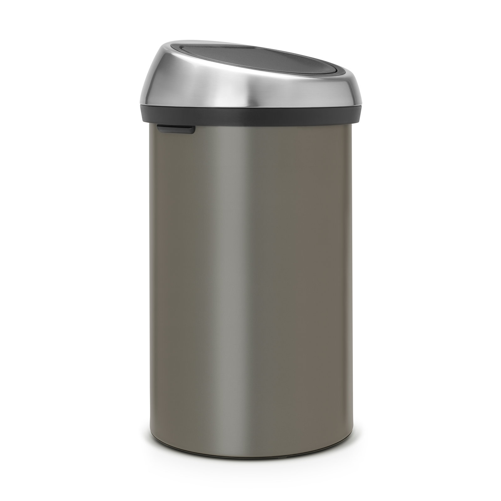 Brabantia 16gal Touch Top Trash Can, Platinum/Silver