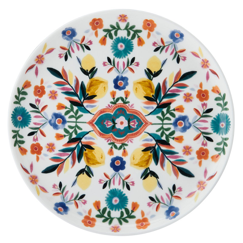 Mikasa Painted Medallion 9 In. Salad Plates