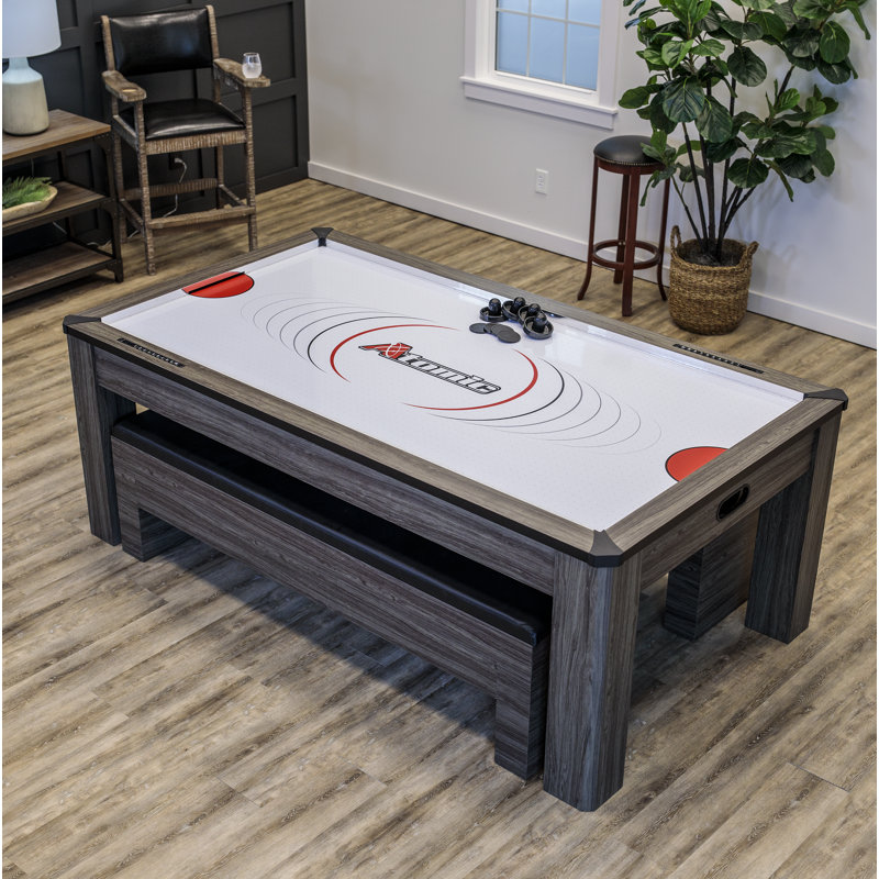 7' 3 in 1 Multi Games Table, Air Hockey, Dining, and Table Tennis Table