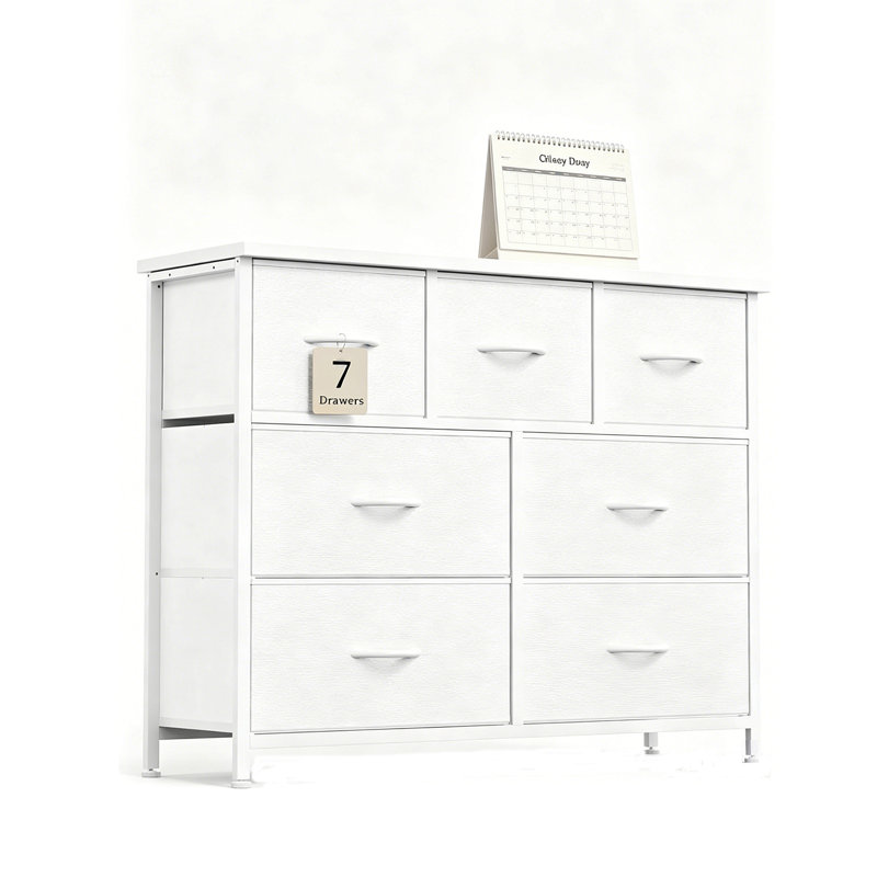100cm W 7 - Drawer Chest of Drawers, White