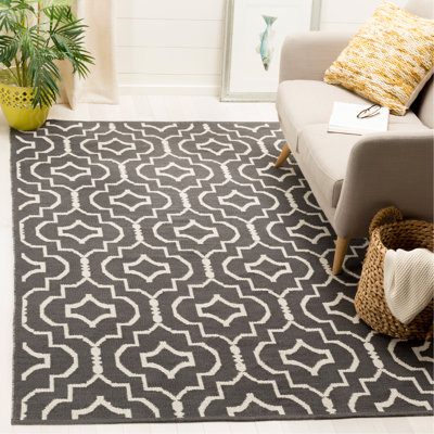 Rennie Hand Woven Cotton Geometric Rug