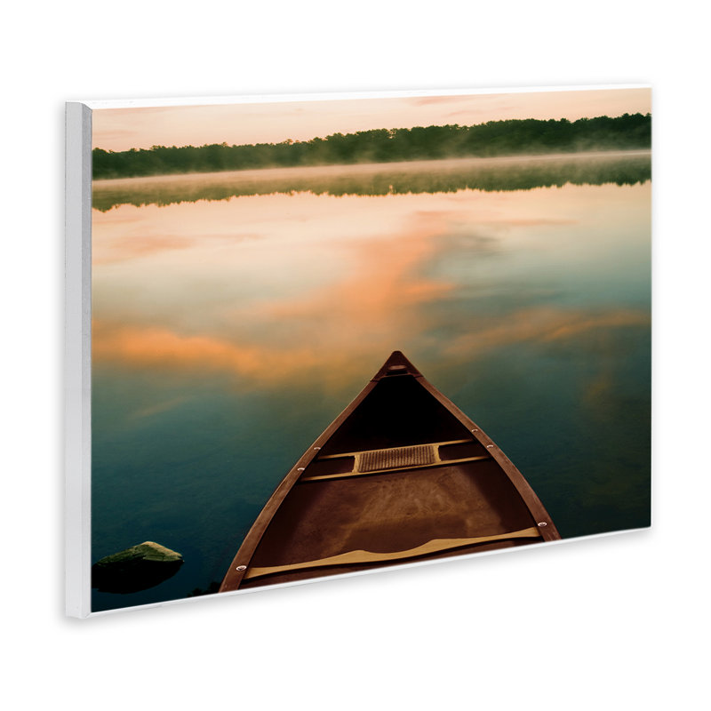 «Canoe on Lake Warm Sunrise», art mural par Danita Delimont, H 10 po x l 15 po