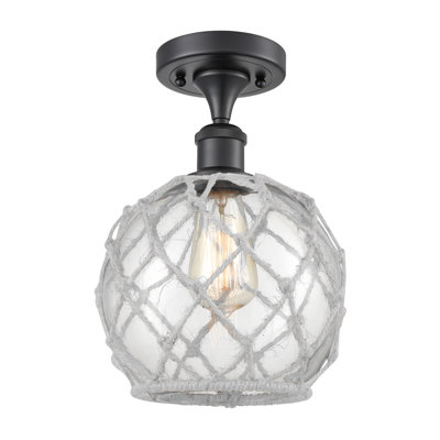 Alma Glass Semi Flush Mount