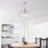 6-light Chrome Elegant Chandelier With Clear Glass Bulb Shade