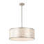 Lustre tambour à 5 lumières en coquillage de capiz de 22 pouces-505126598