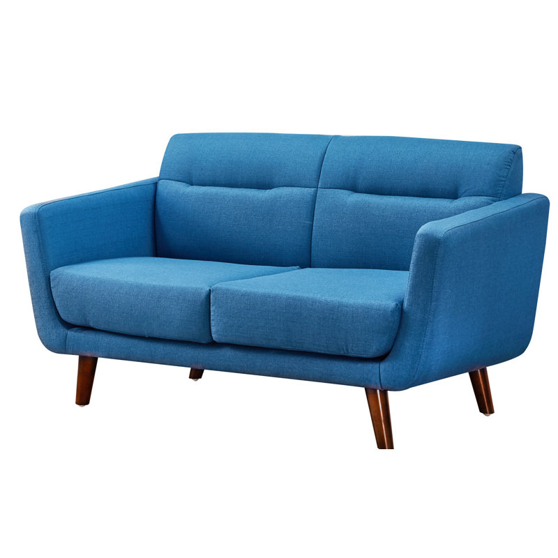 Upholstered 51.2'' Loveseat, Ocean Blue