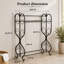 Porte-serviettes décoratif autoportant en métal avec 3 barres, finition étain, conçu pour les salles de bain, les chambres et les espaces invités