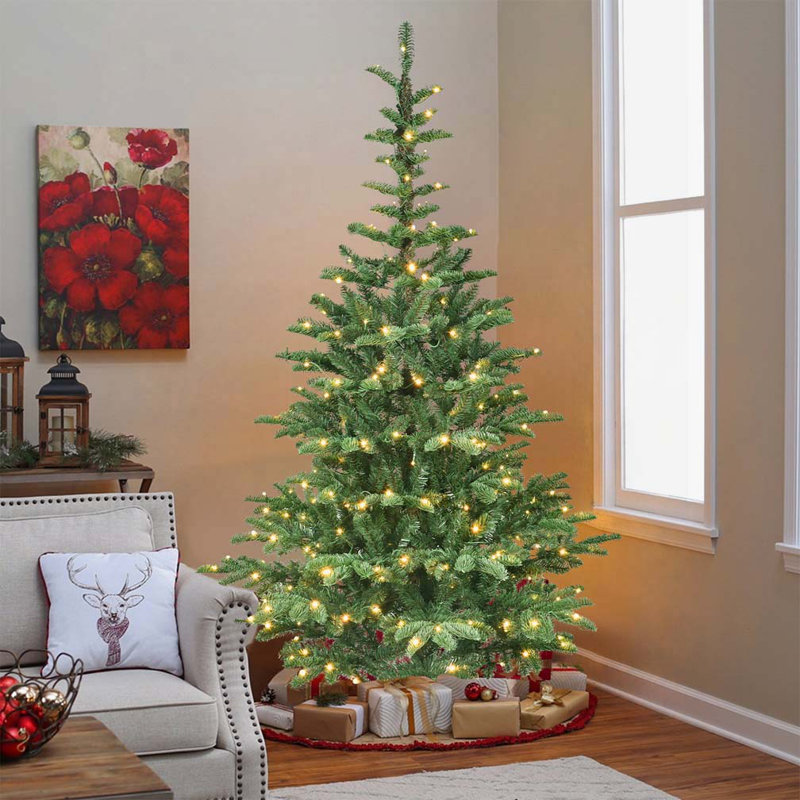 Arbre de Noël illuminé 7 pi, H 7 pi