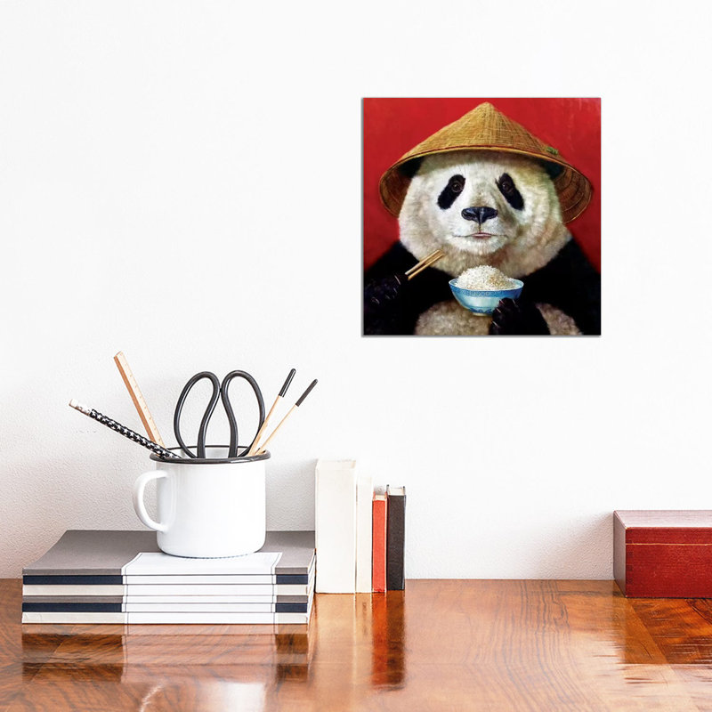 Panda by Lucia Heffernan - Wrapped Canvas Print, 45.72 cm H x 45.72 cm W x 3.175 cm D