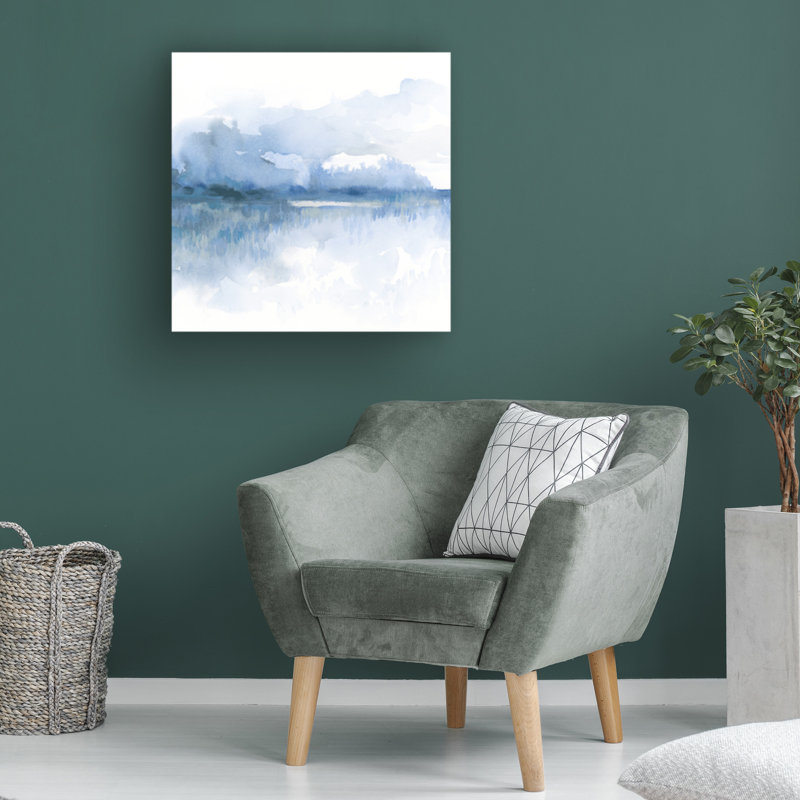 «Blue Mist Marsh I» sur toile, H 24 po x l 24 po