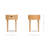 Marcello 1 Drawer Cane Nightstand