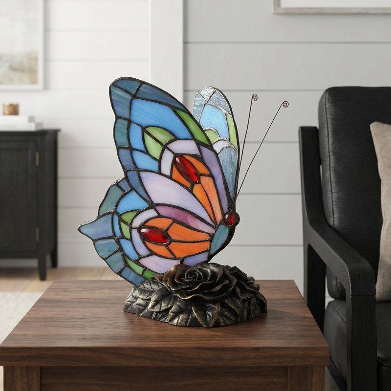 Lampe de table Vintage Tiffany Butterfly