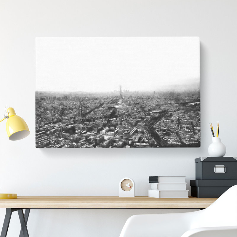 Paris Skyline - Wrapped Canvas, 60cm H x 91cm W x 3cm D