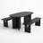 Lennox Mid-Century Modern Oval Dining Table Set