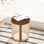 Table de chevet ronde avec rangement Boho-235394969