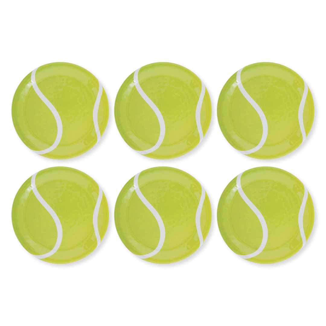 Tennis 9'' Melamine Salad/Dessert Plate (Set of 6) Trinx