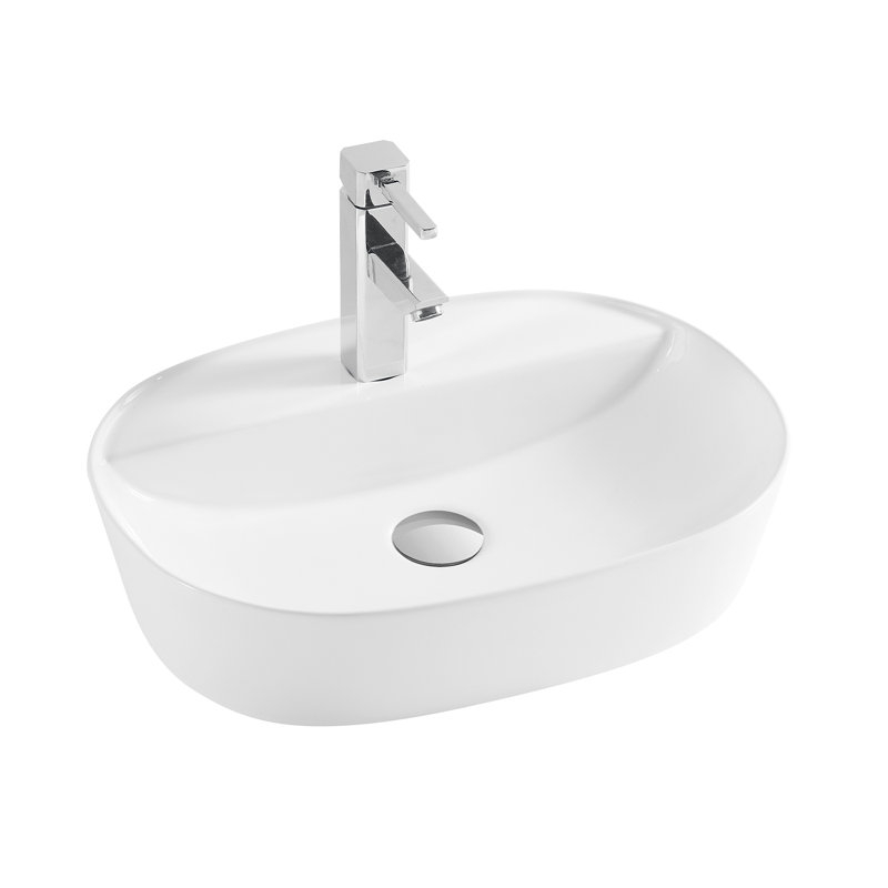 DAX 14.93'' Bathroom Sink, Glossy White