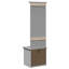 Hallway Cabinet With Hooks BODO 50X40x157 Cm-1649788461