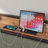 Upholstered Metal Platform Bed for Bedroom, Full Size Soft Gray with Charging Station and Under-Bed Clearance