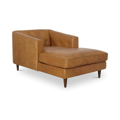 Marica Genuine Leather Chaise Lounge