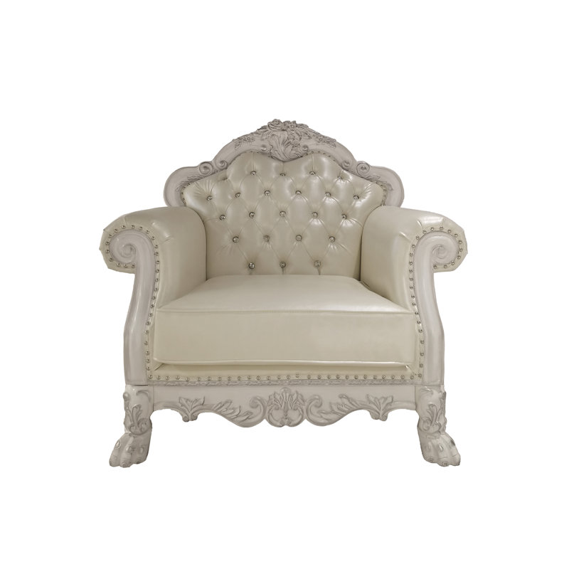 Chaise en cuir synthétique Dresde Dresde avec 2 coussins