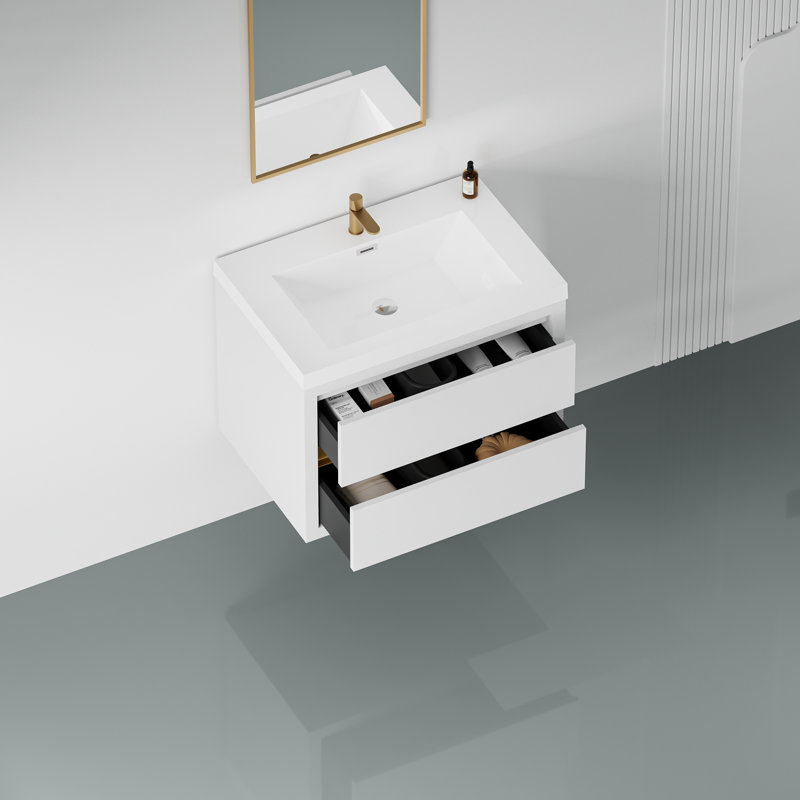 Meuble-lavabo flottant avec lavabo Leyburn