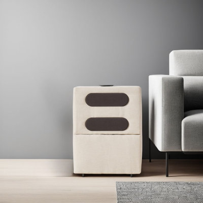 Meso Modular Console Side Table, Audio System, Spice, 37 Inch